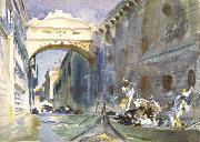 John Singer Sargent The Bridge of Sighs painting